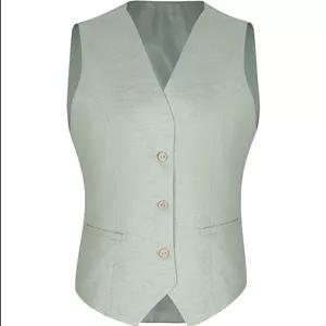 جلیقه زنانه رنگ سبز کمرنگ 1-20