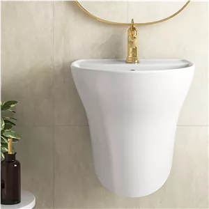 روشویی نیم پایه چینی کرد مدل ویکتوریا