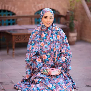 چادر نماز آستین دار کدری نگین دار 119