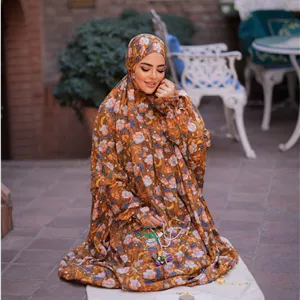 چادر نماز آستین دار کدری نگین دار 133