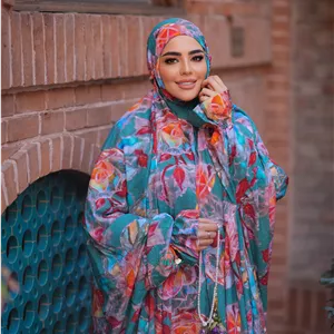 چادر نماز آستین دار کدری نگین دار 134