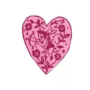 استیکر قلب ولنتاین صورتی 