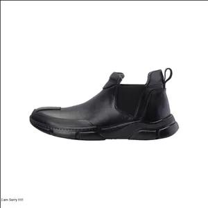 نیم بوت چرم طبیعی بغل کش