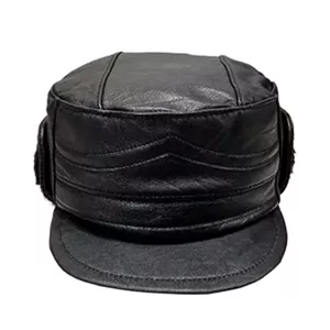 کلاه مردانه چرمی نقاب دار کد 602