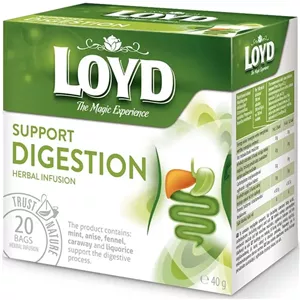 دمنوش گیاهی لوید کمک به هضم غذا و ضد نفخ 20 عددی | LOYD Support Digestion 20 Bags