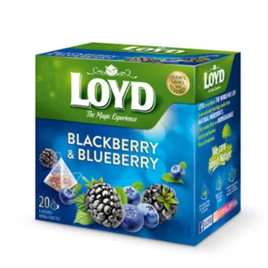 دمنوش میوه‌ای لوید طعم بلک‌بری و بلوبری 20 عددی | Loyd Blackberry & Blueberry 20 Bags