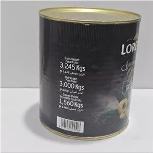 زیتون سبز اسلایس لورتو ۳ کیلوگرم | LORETO Spanish Olives Slice Green 3kg