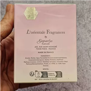 عطر ادکلن ریچ کریستال اصلی و اورجینال فرانسه RICH CRYSTAL 85ml | GEPARLYS / JOHAN.B RICH CRYSTAL EDP 85ml