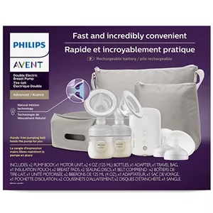 شیردوش برقی دو قلو philips avent به همراه 2 کیف و شیشه شیر
