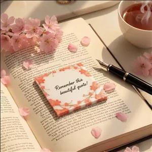 استیک نت گل گلی سفید