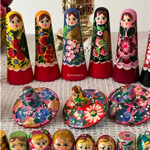 جاسوزنی چوبی طرح ماتروشکا