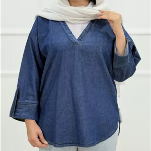 تونیک جین یقه سفید کد محصول 1456