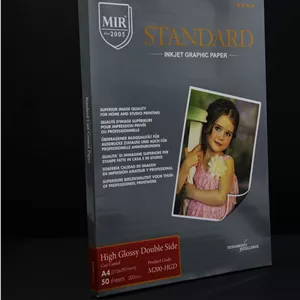کاغذ گلاسه دو طرفه سایز A4 در 100 برگ high glossy double side