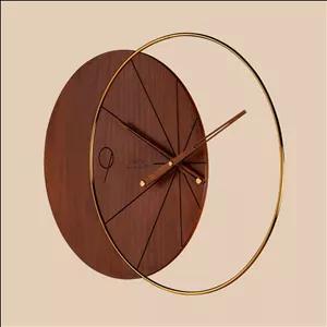 ساعت دیواری لاکوی کد WMC-15011 رنگ قهوه ای