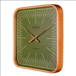 ساعت دیواری لوتوس WD-2323 رنگ WAL/GREEN-B