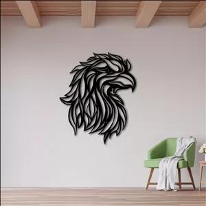 تابلو دکوراتیو دیواری طرح عقاب فلز مدرنT133