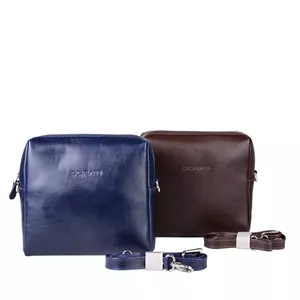 کیف دوشی چرم ساده ادری زنانه