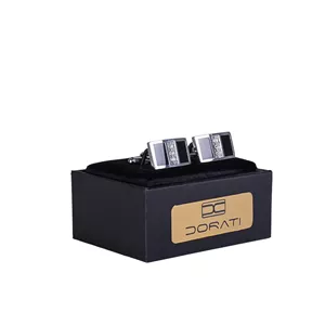 دکمه سرآستین مشکی نگین‌دار ۱۵۲۸