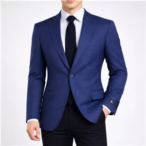 کت بلیزر تک دکمه مردانه سورمه‌ای