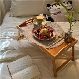 سینی بامبو پایه دار