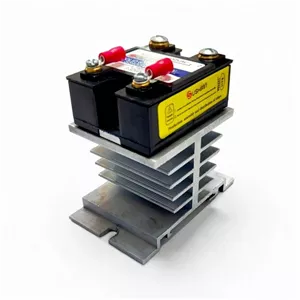 رله 100 امپر  هیت سینک دار با قابلیت سوییچ بارهای موتوری مدل SSR DC TO AC----دارای ZERO -CROSS