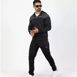 ست گرمکن شلوار Nike کلاه دار با پارچه غواصی گرم بالا