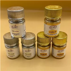 رنگ پودری طلایی و نقره ای