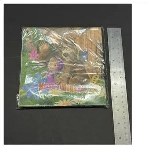 دستمال سفره طرح دار بسته ی 10 تایی کد4