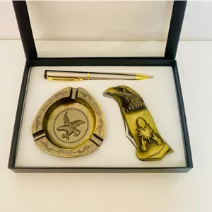 ست زیر سیگاری، فندک و خودکار مدل عقاب