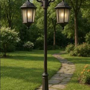 چراغ حیاطی محوطه باغی آلمینیوم و فلز رنگ‌کوره ای