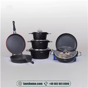 سرویس قابلمه 11 پارچه کی مولر مدل مونیخ  Kmullerr Munich 11pcs pot set (14100043)