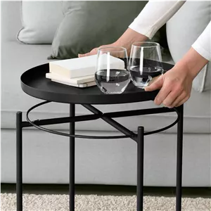 میز سینی دار مشکی ایکیا GLADOM