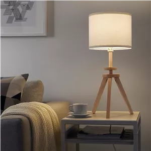 آباژور پایه چوبی رومیزی ایکیا LAUTERS