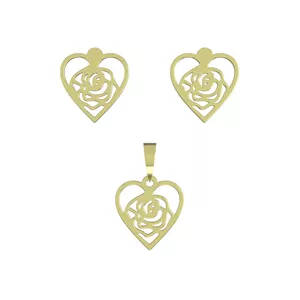 نیم ست طلا مدل قلب کد NA11062 