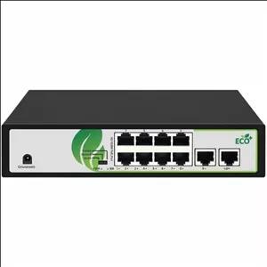 سوئیچ شبکه اچ آر یو آی مدل HR902-AF-82GN دارای ۸ پورت PoE