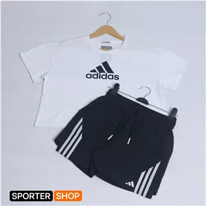 ست کراپ شلوارک adidas