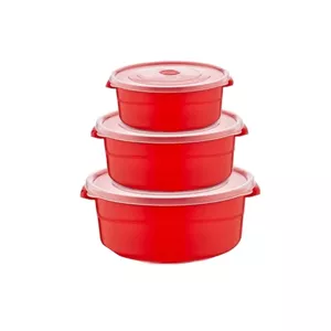 ظرف نگهدارنده هوبی لایف مدل H-021516 مجموعه 3 عددی سوپاپ دار