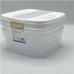 ظروف نگهدارنده هوبی لایف مدل Trendbox کد021040 بسته بندی سه عددی