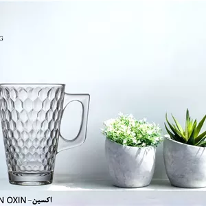 لیوان کریستال برند شیلینگ مدل آدرینا اکسین پک ۶ عددی دسته‌دار