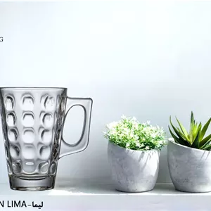 لیوان کریستال شیلینگ مدل آدرینا لیما پک ۶ عددی دسته‌دار حجم ۲۳۲ میلی‌لیتر
