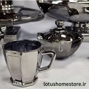 فنجان بلور مدل استیج دودی بسته ۶ عددی  مقاوم در برابر شوک حرارتی