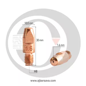 نازل CO2 میگ سایز M8×30×1.6