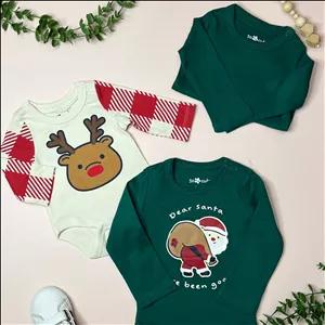 بادی نوزادی و بچگانه سوکیوت طرح کریسمسی کد 1132