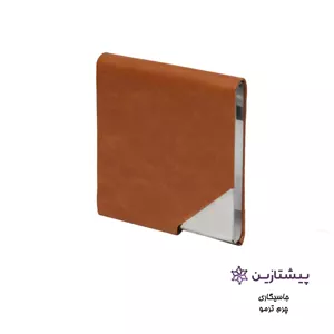 کیف جا سیگاری چرم ترمو عسلی روشن مدل C3
