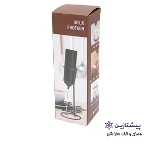 همزن دستی قهوه و شیر رنگ سفید Electric Milk Frother