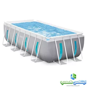 استخر پیش ساخته فریمی پنجره ای 4 متری با ارتفاع 122 اینتکس کد 26770