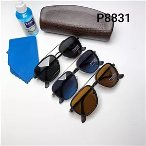 عینک آفتابی مردانه پلاریزه فلزی لاگوست Lacoste مدل 8831