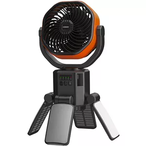 پنکه و پاوربانک خورشیدی پرودو مدل Porodo SunCharge Outdoor Solar Fan PDLFSTFNBKOG