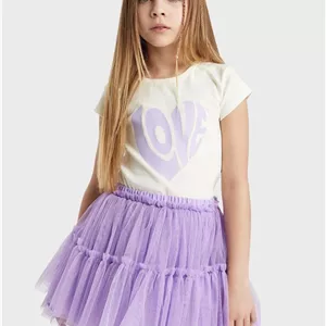 تی‌شرت آستین کوتاه اسلیم فیت دخترانه