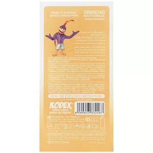 کاندوم تاخیری کدکس مدل جینسینگ